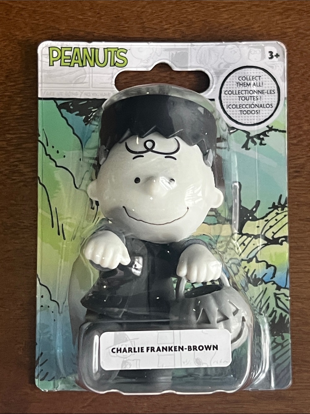 Peanuts Charlie Franken-Brown Figure - Black & White